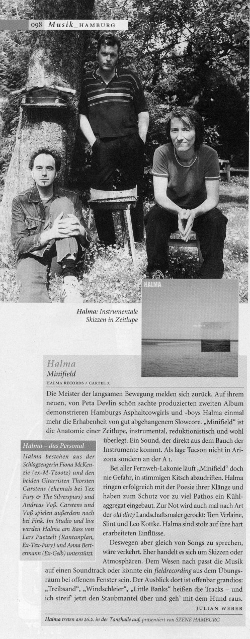 Halma - Szene Hamburg 01/2003